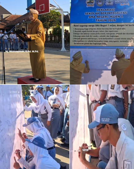 Deklarasi Sekolah Berintegritas (SBI) Tahun 2026  SMAN 1 MIJEN
